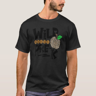 Camiseta Wild Acerca De Pre K Leopard De Vuelta Al Profesor