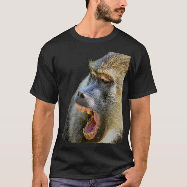 Camiseta Wild and Bold – Baboon Printed Shirt (Anverso)