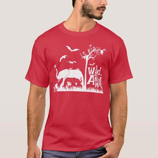 Camiseta Wild Animal family (Anverso)