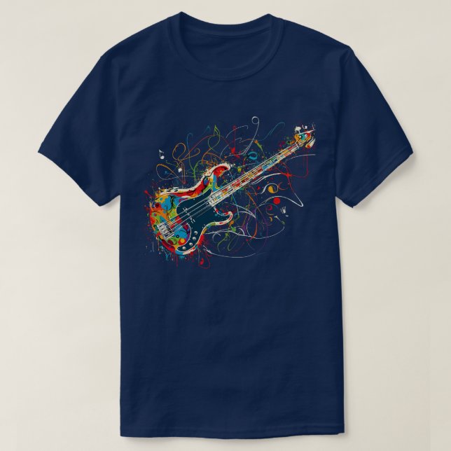 Camiseta Wild Bass Guitar (Diseño del anverso)