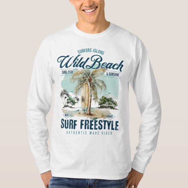 Camiseta Wild Beach Surf Freestyle (Anverso)