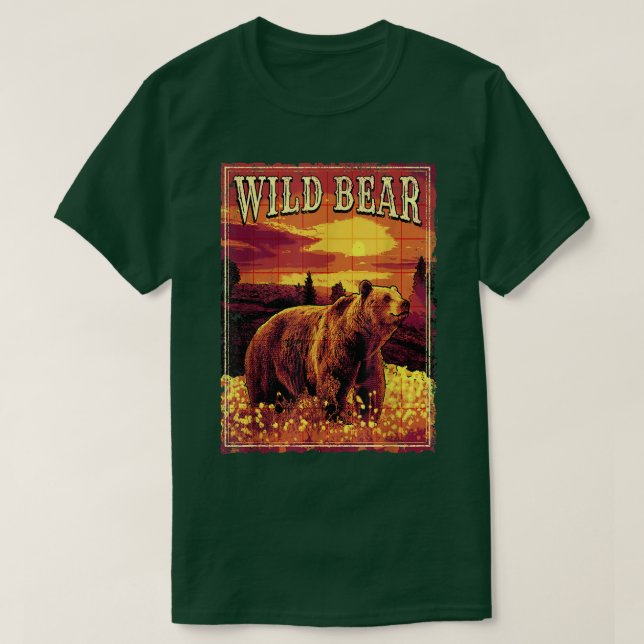 Camiseta Wild bear in nature  (Diseño del anverso)