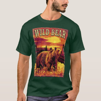 Camiseta Wild bear in nature