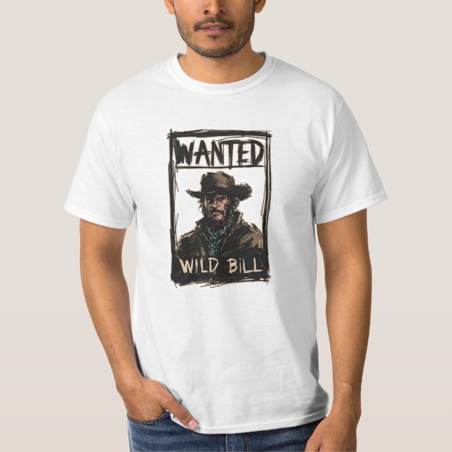 Camiseta Wild Bill Wanted (Anverso)