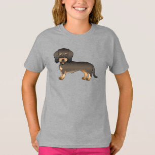 Camiseta Wild Boar Wire Haired Dachshund Cute Cartoon Dog