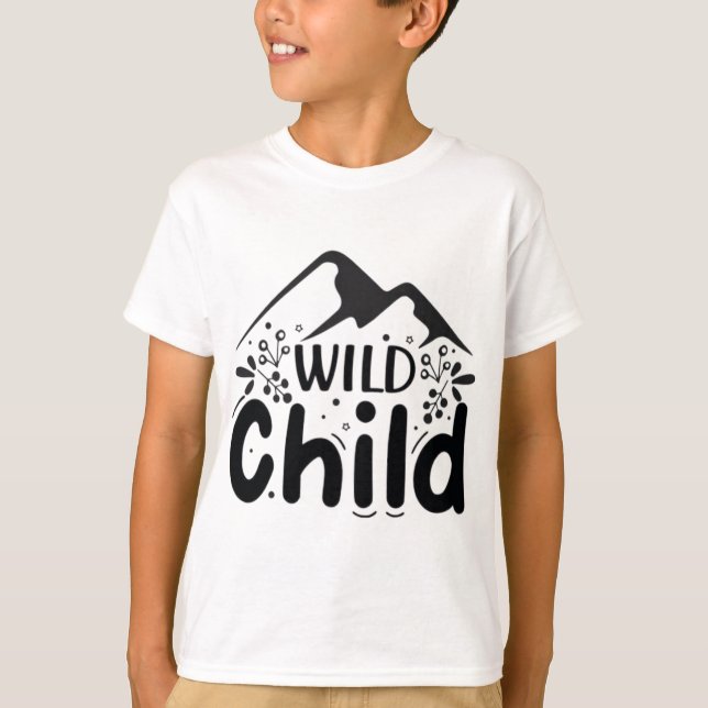 Camiseta Wild Child Kids' T-Shirt - Adventurous Mountain  (Anverso)