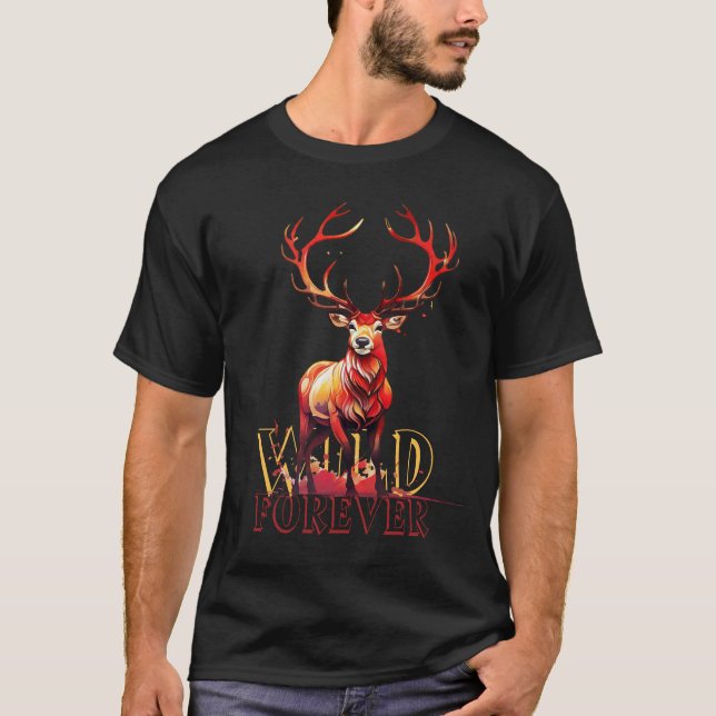 Camiseta Wild Forever Deer (Anverso)