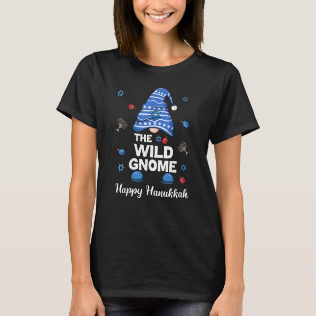 Camiseta Wild Gnome  Hanukkah Family Matching  Pajama (Anverso)