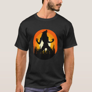 Camiseta Wild Halloween Werewolf Novedad Gráfico S Guay Des