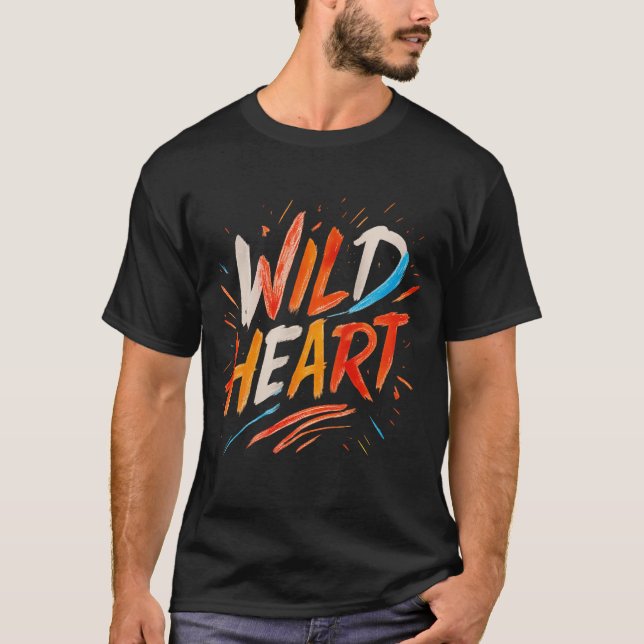 Camiseta Wild Heart Brushstroke Retro Tee (Anverso)