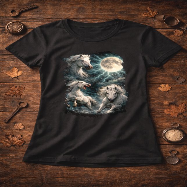 Camiseta Wild Horses Moon T-Shirt (Subido por el creador)