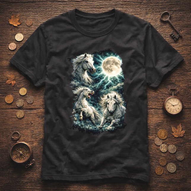 Camiseta Wild Horses Moon T-Shirt (Subido por el creador)