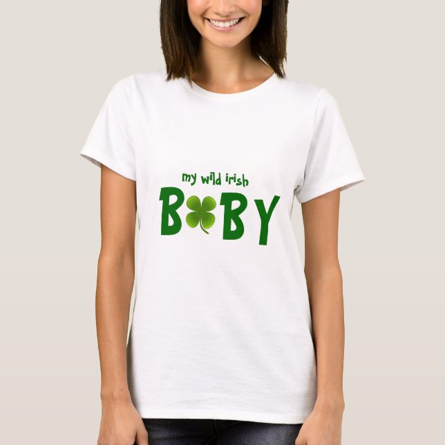 Camiseta Wild Irish Baby Design MaternityT-Shirt (Anverso)