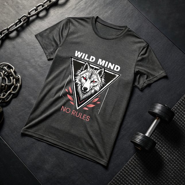 Camiseta Wild Mind No Rules Wolf T-Shirt | Savage Alpha  (Subido por el creador)