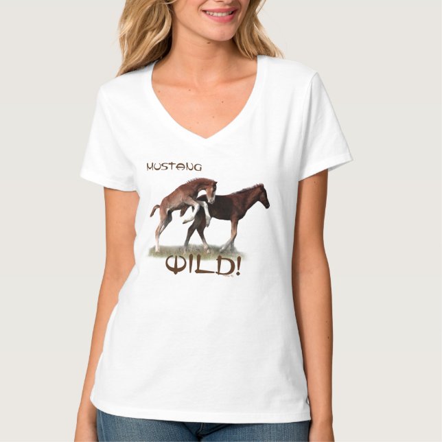 Camiseta Wild Mustang Foals  (Anverso)