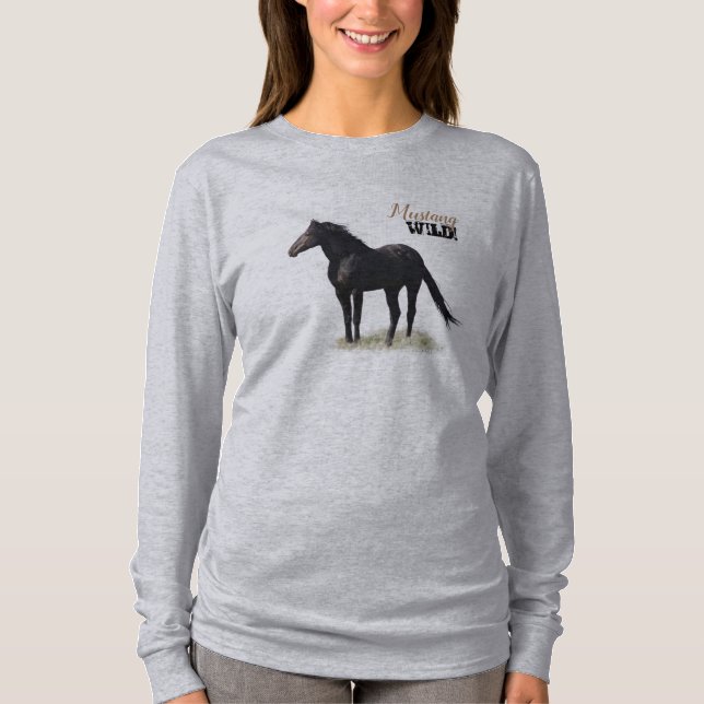 Camiseta ¡Wild Mustang Stallion Apparel! (Anverso)