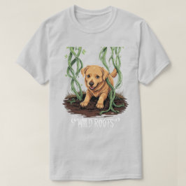 Camiseta Wild Roots – Spooky Golden Retriever Garden Design