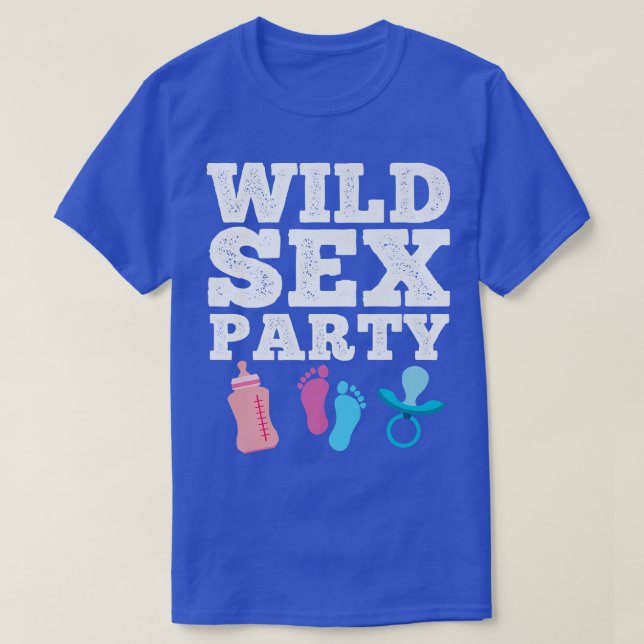 Camiseta Wild Se Fiesta Funny Raunchy Fiesta De Revelación  (Diseño del anverso)