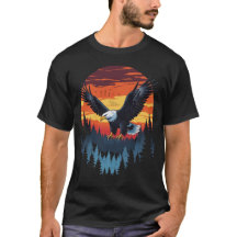 Wild Spirit Eagle Sunset Tee