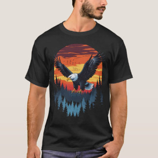 Camiseta Wild Spirit Eagle Sunset Tee