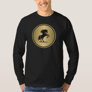 Camiseta Wild Spirit Golden Bucking Horse