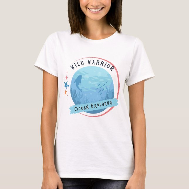 Camiseta Wild Warrior Ocean Explorer (Anverso)