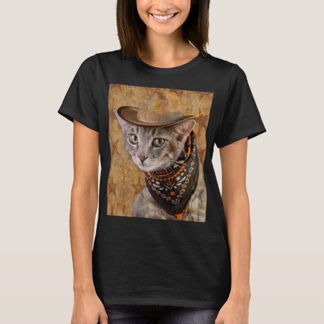 Camiseta Wild West Cat (Anverso)