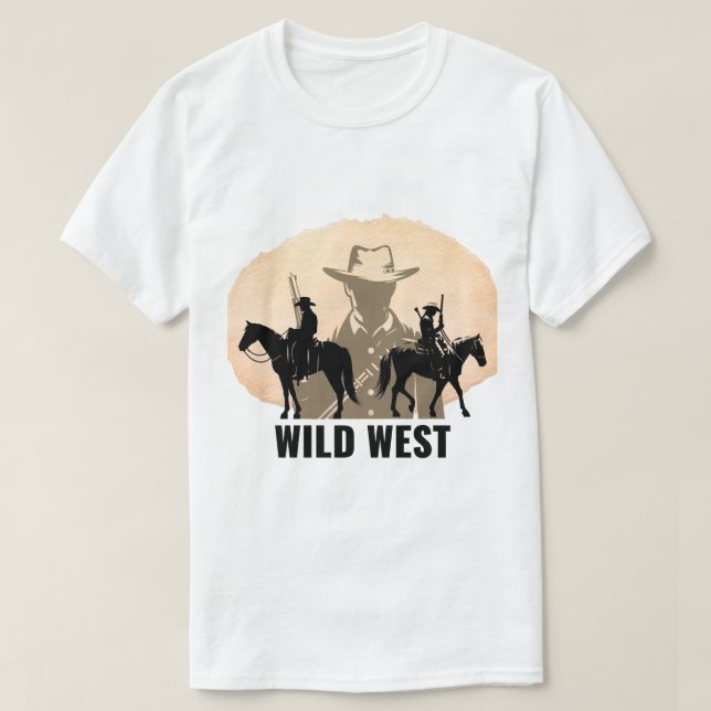 Camiseta Wild West Cowboy Graphic T-Shirt (Diseño del anverso)