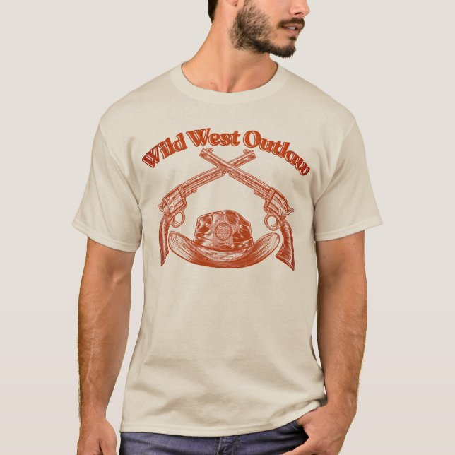 Camiseta "Wild West Outlaw " (Anverso)