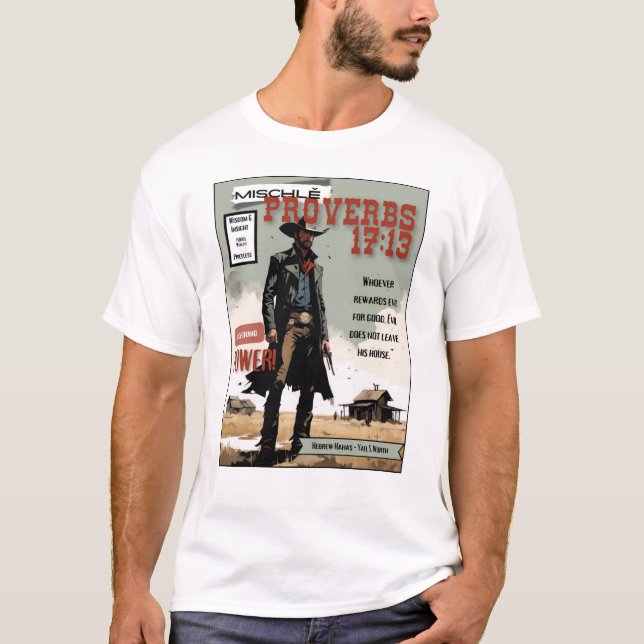 Camiseta Wild West Proverbs (Anverso)