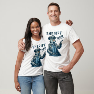 Camiseta Wild West Sheriff Coyote Cowboy Justice