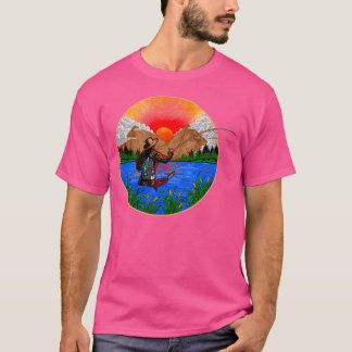 Camiseta Wild With Bigfoot Fishing