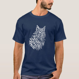 Camiseta Wild Wolf – Vintage Ink Line Art Wildlife Design