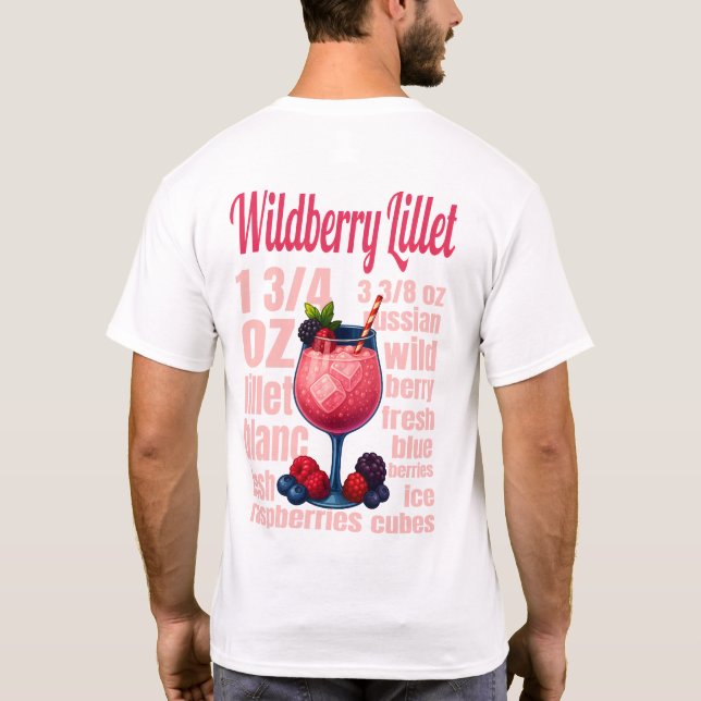 Camiseta Wildberry Lillet T-Shirt – Elegant Fruit Cocktail  (Reverso)