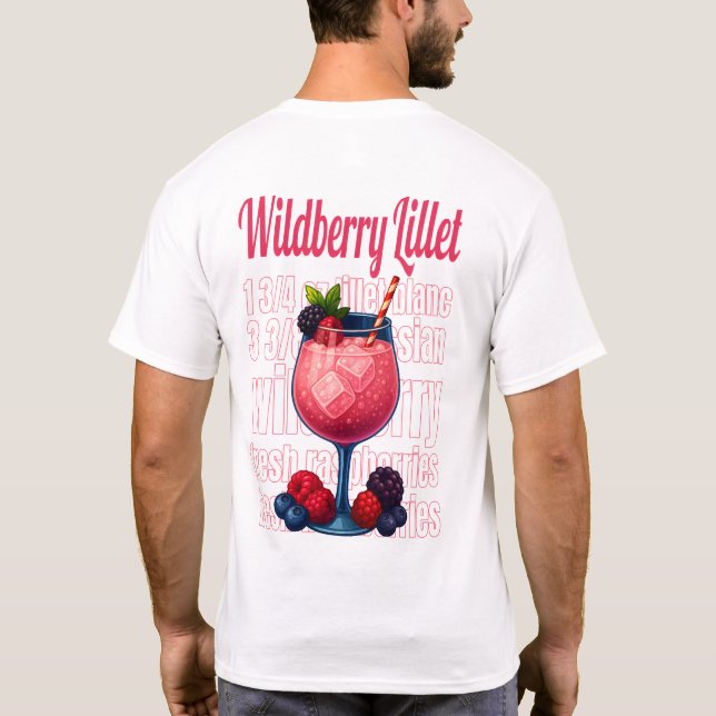 Camiseta Wildberry Lillet T-Shirt – Elegant Fruit Cocktail (Reverso)