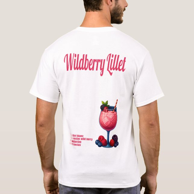 Camiseta Wildberry Lillet T-Shirt – Elegant Fruit Cocktail (Reverso)
