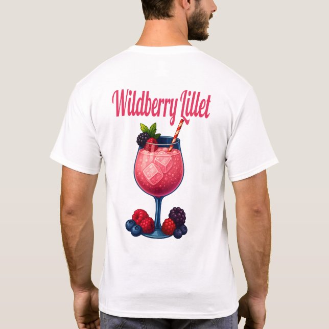 Camiseta Wildberry Lillet T-Shirt – Elegant Fruit Cocktail (Reverso)