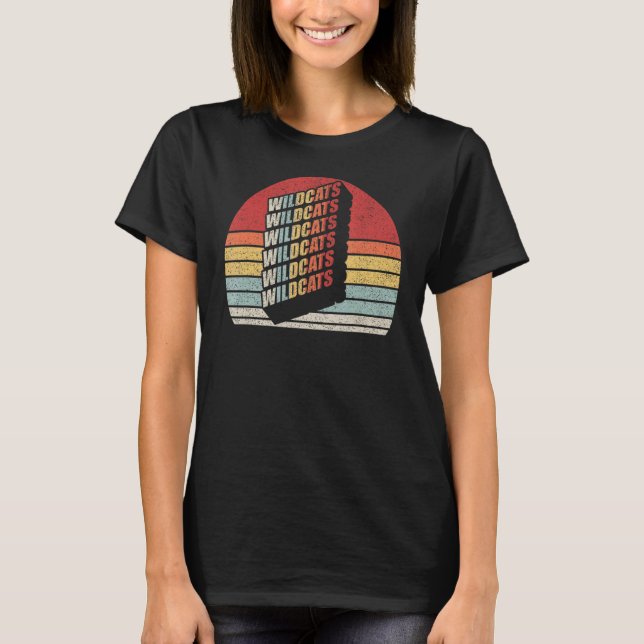 Camiseta Wildcats de Retro de Vintage_3 (Anverso)