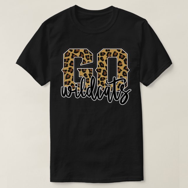 Camiseta Wildcats Go Wildcats Leopard Print Womens Cheetah (Diseño del anverso)