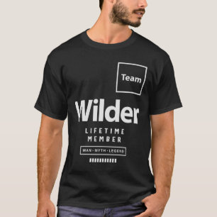 Camiseta Wilder Team Lifetime Member Funny Name Wilder