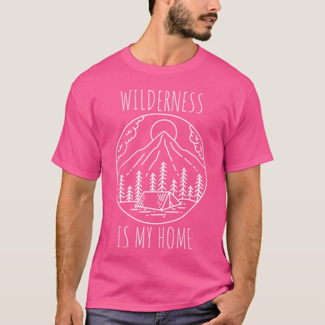 Camiseta Wilderness Camping Nature Lover friend (Anverso)