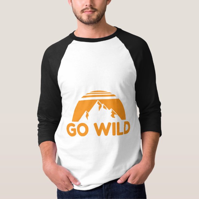 Camiseta Wilderness Go Wild Mountain Nature Gift Idea (Anverso)