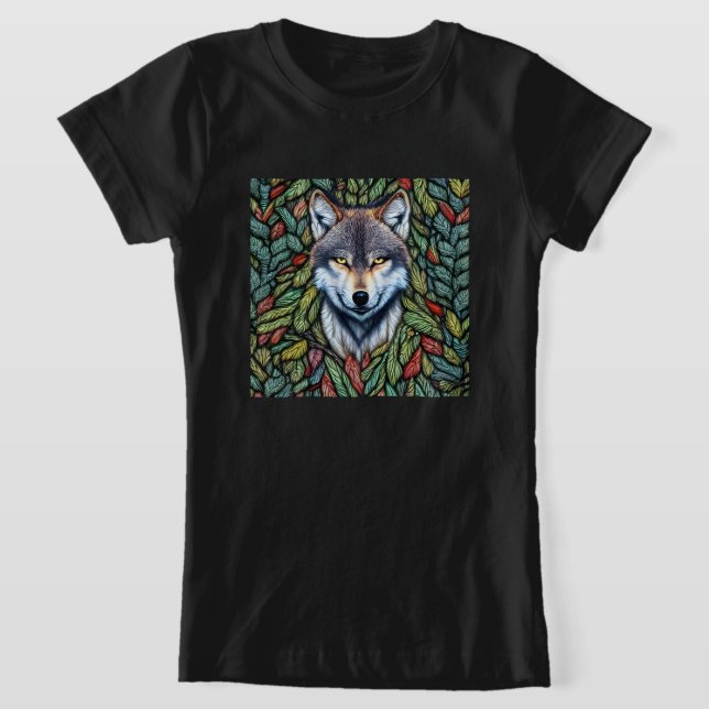 Camiseta Wilderness Woodland Predator Wolf (Distribución)