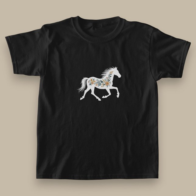 Camiseta Wildflower Horse Design with Country Western Vibe (Subido por el creador)
