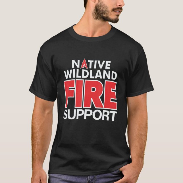 Camiseta Wildland Fire Rescue Support Firefighters Firemen  (Anverso)