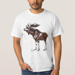 Camiseta Wildlife Moose Wildlife Supporter Art Tee