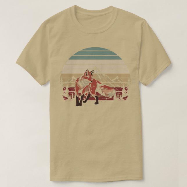 Camiseta Wildlife Mountains Hiking Retro Nature Forest Anim (Diseño del anverso)