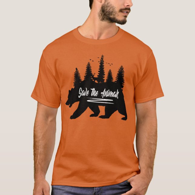 Camiseta Wildlife nature forest animals gift (Anverso)