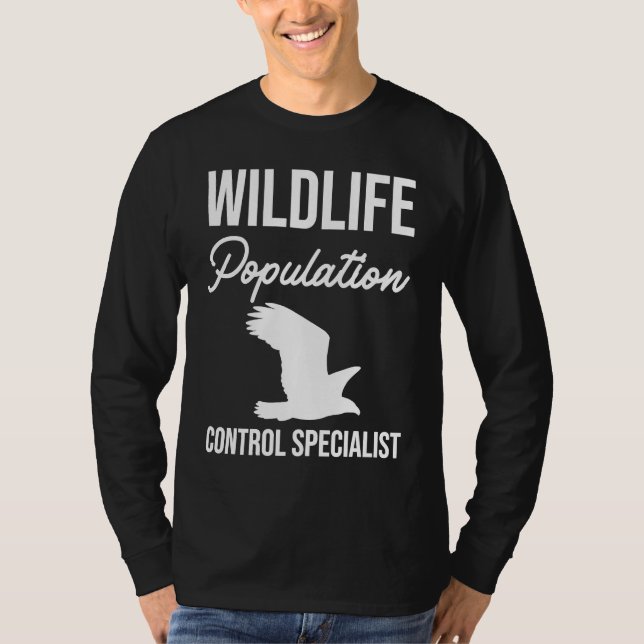 Camiseta Wildlife Population Control Specialist (Anverso)
