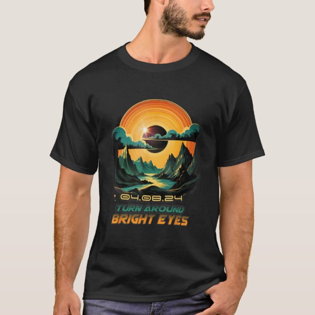 Camiseta Wildlife Total Solar Eclipse 2024 Turn Around Brig (Anverso)